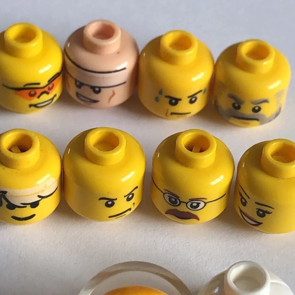 LEGO heads LEGO Hats LEGO head assortment Random yellow LEGO heads